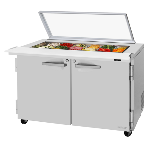 Turbo Air PST-48-18-N-GL PRO Refrigerated Prep Tables