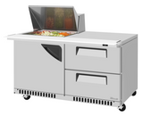 Turbo Air TST-60SD-12M-D2R(L)-FB-N(-LW) Super Deluxe Refrigerated Prep Tables