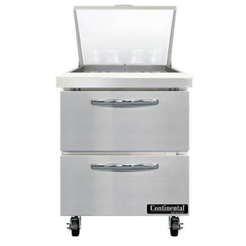 Continental Refrigerator SW27N12M-D Mighty Top Refrigerated Prep Tables