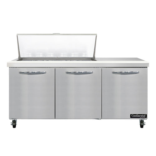 Continental Refrigerator SW72N18M Mighty Top Refrigerated Prep Tables