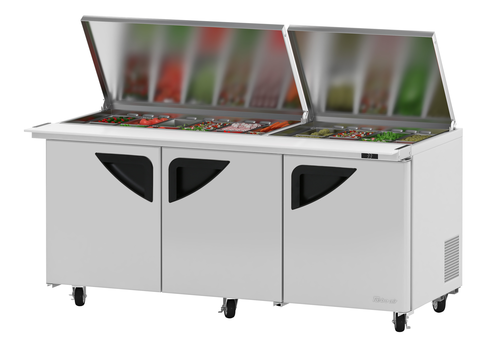 Turbo Air TST-72SD-30-N-FL Super Deluxe Refrigerated Prep Tables