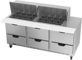 Beverage Air SPED72HC-24M-6 Refrigerated Prep Tables