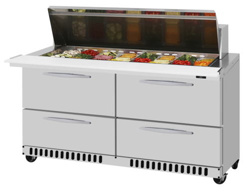 Turbo Air PST-60-24-D4-FB-N PRO Refrigerated Prep Tables