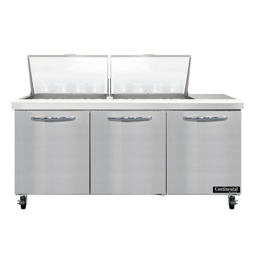 Continental Refrigerator SW72N24M Mighty Top Refrigerated Prep Tables