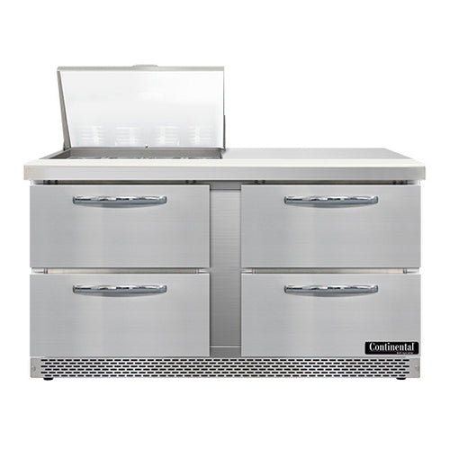 Continental Refrigerator SW60N12M-FB-D Mighty Top Refrigerated Prep Tables