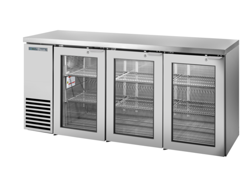 True Mfg. - General Foodservice TBB24-72-3G-Z1-SFT-S-1 Back Bar Coolers