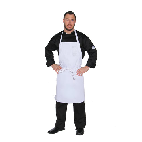 John Ritzenthaler Company 411BA-WH Bib Apron