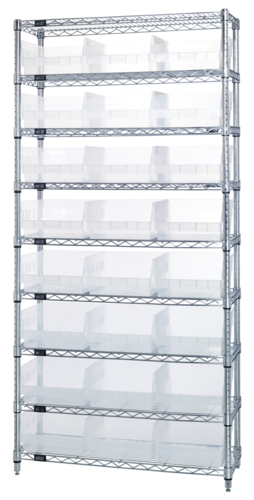 Quantum WR9-216CL Wire Shelving