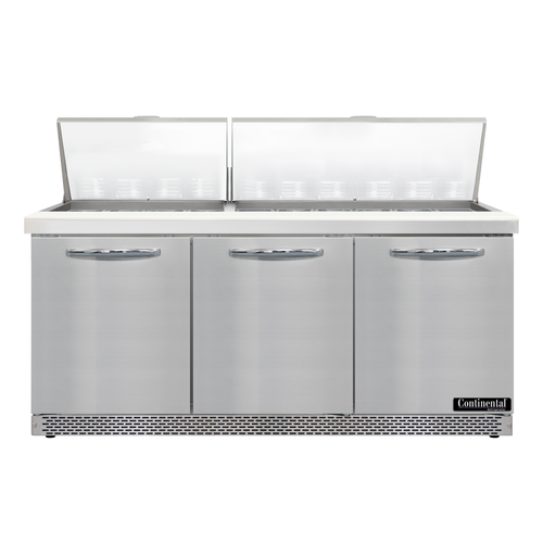 Continental Refrigerator D72N30M-FB Designer Line Refrigerated Prep Tables