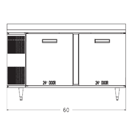 Randell 9205F-290 Custom & Serving Undercounter & Worktop Refrigeration