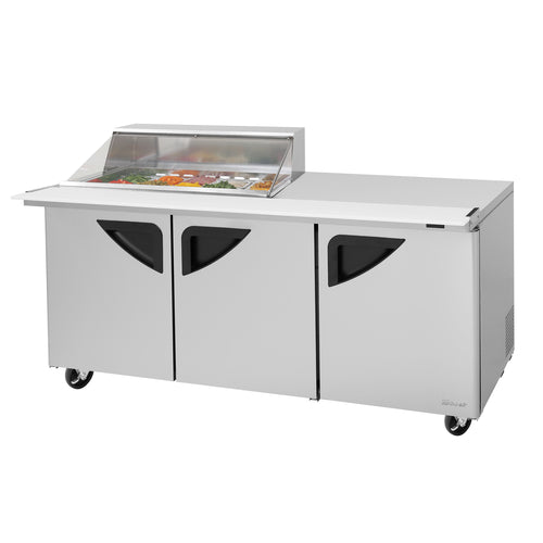 Turbo Air TST-72SD-15M-N-CL Super Deluxe Refrigerated Prep Tables