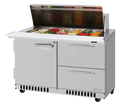 Turbo Air PST-48-18-D2R(L)-FB-N PRO Refrigerated Prep Tables