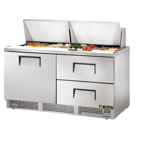 True Mfg. - General Foodservice TFP-64-24M-D-2 Refrigerated Prep Tables