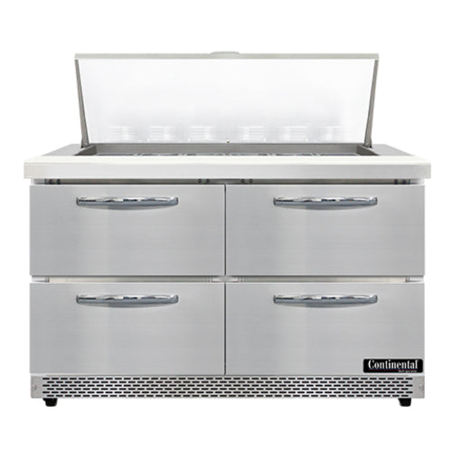 Continental Refrigerator SW48N18M-FB-D Mighty Top Refrigerated Prep Tables