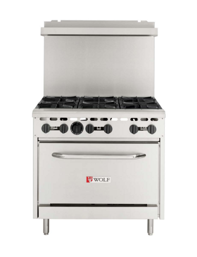 Wolf WX36-6BN-QS-COMMANDER Quick Ship Gas Ranges