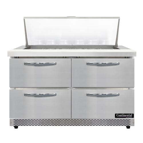 Continental Refrigerator D48N18M-FB-D Designer Line Refrigerated Prep Tables