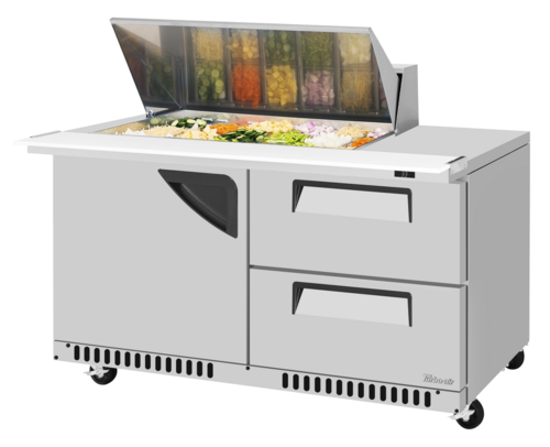 Turbo Air TST-60SD-18M-D2R(L)-FB-N(-LW) Super Deluxe Refrigerated Prep Tables