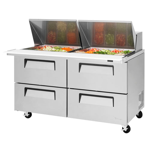 Turbo Air TST-60SD-24-D4-N Super Deluxe Refrigerated Prep Tables