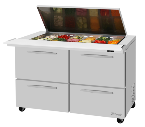 Turbo Air PST-48-18-D4-N-FL PRO Refrigerated Prep Tables