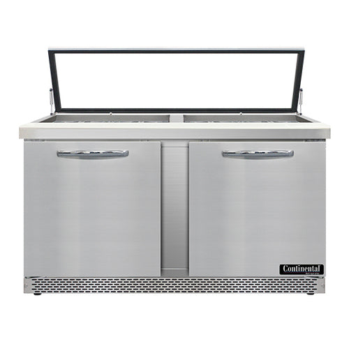 Continental Refrigerator SW60N24M-HGL-FB Mighty Top Refrigerated Prep Tables