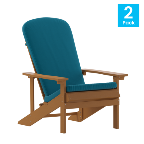 Flash Furniture 2-JJ-C14501-CSNTL-TEAK-GG Chair, Adirondack