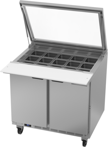 Beverage Air SPE36HC-15M-STL Refrigerated Prep Tables