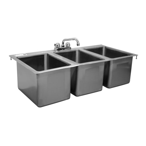 Serv-Ware DIS-3C1620-CWP Compartment Sinks