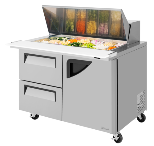 Turbo Air TST-48SD-18-D2R-N Super Deluxe Refrigerated Prep Tables