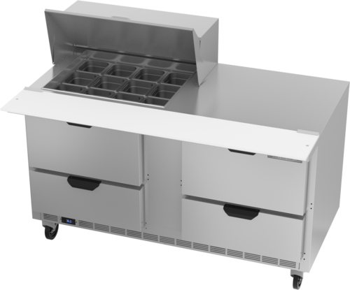 Beverage Air SPED60HC-12M-4 Refrigerated Prep Tables