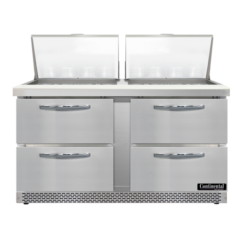 Continental Refrigerator D60N24M-FB-D Designer Line Refrigerated Prep Tables