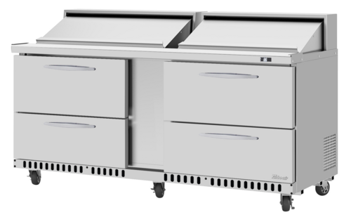 Turbo Air PST-72-D4-FB-N PRO Refrigerated Prep Tables