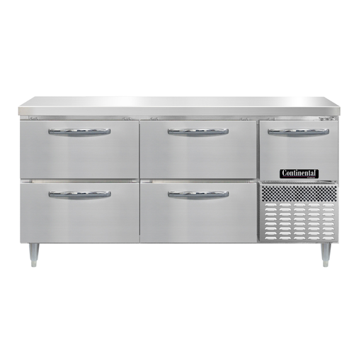 Continental Refrigerator DFA68NSS-D Designer Line Undercounter & Worktop Refrigeration