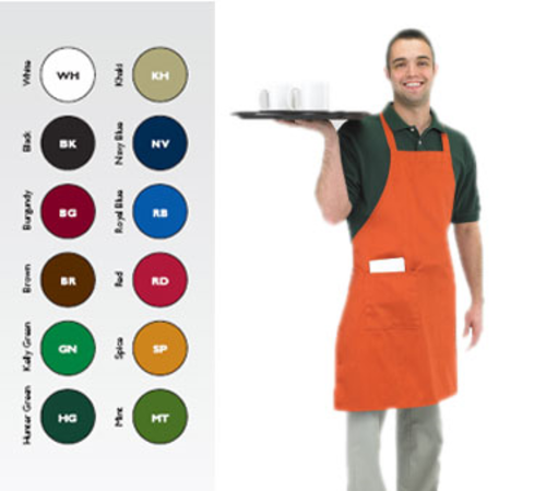 John Ritzenthaler Company 601BAC-BG Bib Apron