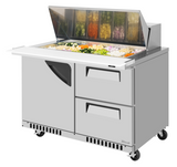 Turbo Air TST-48SD-18-D2R(L)-FB-N Super Deluxe Refrigerated Prep Tables