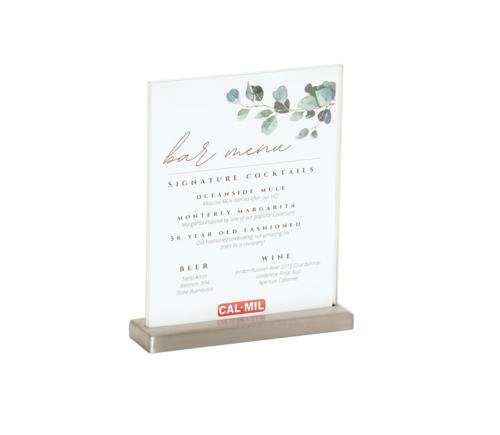 Cal-Mil 22385-811-55 Menu Card Holder / Number Stand