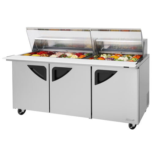 Turbo Air TST-72SD-30-N-CL Super Deluxe Refrigerated Prep Tables