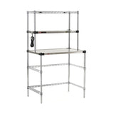 Metro EZHS36W-KIT Super Erecta® Hot Stainless Steel Prep Tables