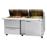 Turbo Air PST-72-30-D2R(L)-N PRO Refrigerated Prep Tables