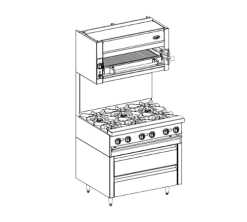 Jade Range (Middleby) JRLH-02R-B-36 Bistro Undercounter & Worktop Refrigeration