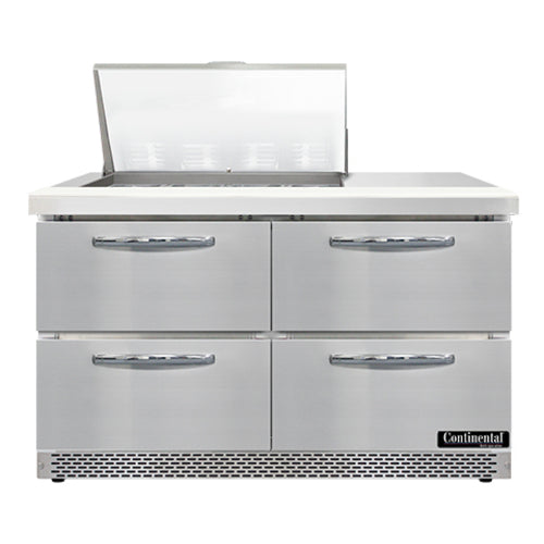 Continental Refrigerator SW48N12M-FB-D Mighty Top Refrigerated Prep Tables