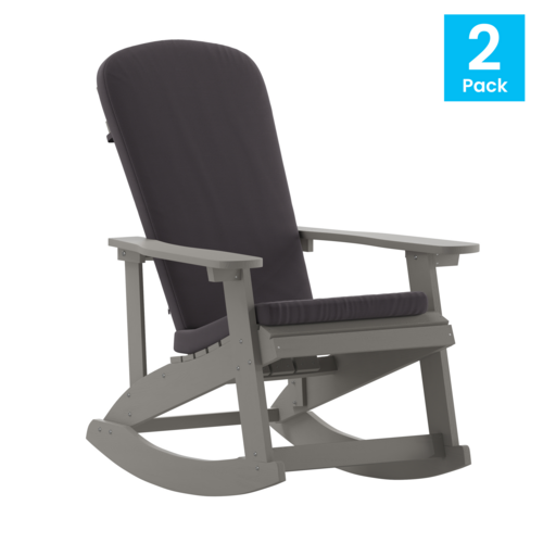 Flash Furniture 2-JJ-C14705-CSNGY-GY-GG Chair, Adirondack