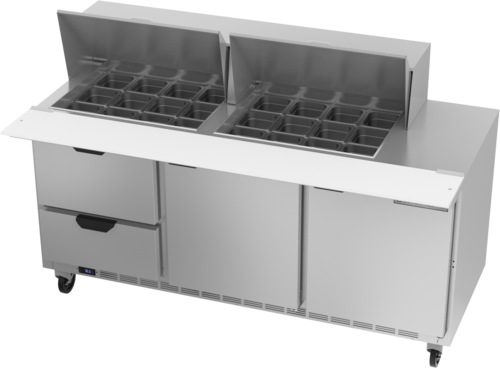 Beverage Air SPED72HC-24M-2 Refrigerated Prep Tables